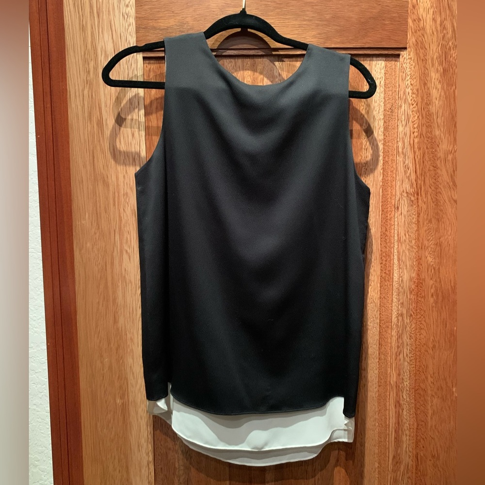 Black silky blouse